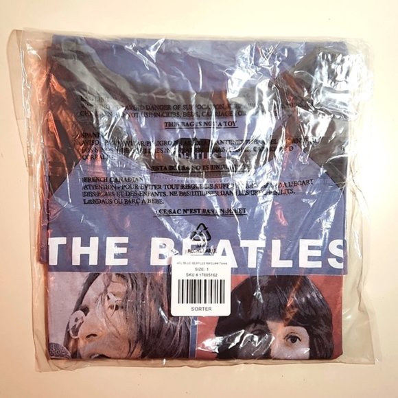 ❤️NWT VINTAGE TORRID TANK - THE BEATLES JOHN LENNON LET IT BE - CONCERT BAND TEE - Picture 7 of 10